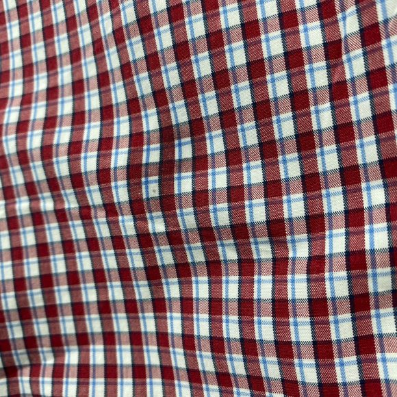 Eddie Bauer Legend Mash Shirt Men XL Red White Checkered Button Down w/ DEFECTS - Picture 12 of 12